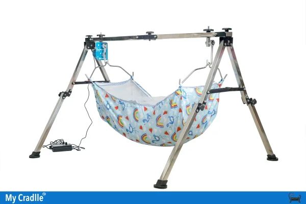 My Cradle Automatic Electric Cradle with Folding Square Pipe